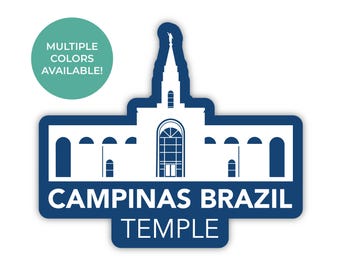 Campinas Brasilien Tempel Aufkleber, Campinas Brasilien Tempel, Brasilien Aufkleber, LDS Tempel Aufkleber, Campinas Brasilien Mission Aufkleber