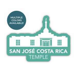 San Jose Costa Rica tempel sticker, San Jose Costa Rica tempel, Costa Rica tempel sticker, LDS tempel stickers, Costa Rica San Jose Mission