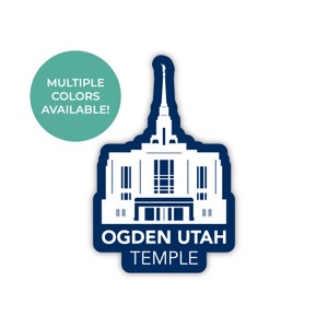 Ogden Utah tempel sticker, Ogden Utah tempel, Utah tempel stickers, LDS tempel stickers, LDS tempel sticker, LDS Ogden Utah missie