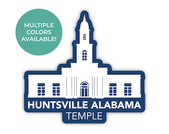 Huntsville Alabama-Tempel Aufkleber, Huntsville Alabama-Tempel, Huntsville Alabama-Tempel Aufkleber, HLT-Tempelaufkleber