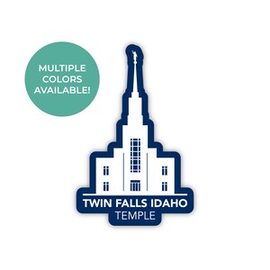 Twin Falls Idaho Tempel Sticker, Twin Falls Idaho, LDS Tempel Stickers, IPM, Twin Falls Sticker, Twin Falls Tempel, Lds Tempel, Lds sticker