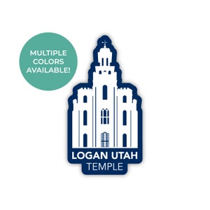 Logan Utah Tempel Sticker, Logan Utah Tempel, Utah Tempel Stickers, LDS Tempel Stickers, LDS Geschenken, Logan Mission cadeau, LDS Tempel reis cadeau