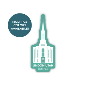 Lindon Utah Tempel Sticker, Lindon Utah Tempel, Utah Tempel Stickers, LDS Tempel Stickers, LDS Tempel Sticker, Lindon Utah Missie cadeau