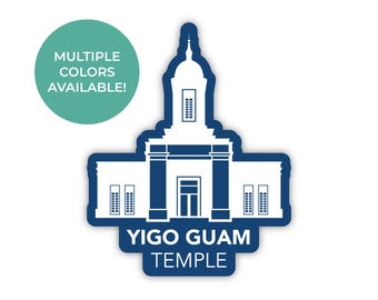 Yigo Guam Tempelaufkleber, Yigo Guam Tempel, Guam Tempelaufkleber, LDS Tempelaufkleber, LDS Guam Mission Geschenke, Yigo Guam Mission Geschenke