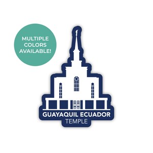 Guayaquil, Ecuador tempel sticker, Guayaquil, Ecuador tempel, Ecuador tempel sticker, LDS tempel stickers, LDS Ecuador Guayaquil missie