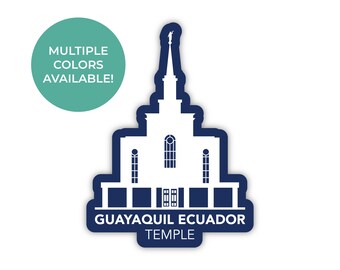 Guayaquil, Ecuador tempel sticker, Guayaquil, Ecuador tempel, Ecuador tempel sticker, LDS tempel stickers, LDS Ecuador Guayaquil missie