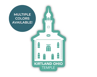 Kirtland Ohio Tempel Aufkleber, Kirtland Ohio Tempel, Ohio Tempel Aufkleber, LDS Tempel Aufkleber, LDS Geschenk, Kirtland Tempel Aufkleber, Ohio Mission