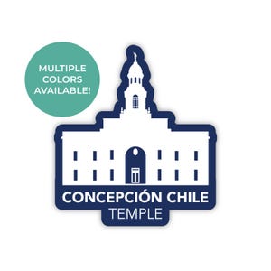 Concepcion Chili tempel sticker, Concepcion Chili tempel, Lds tempel stickers, Lds sticker, Concepcion tempel, Chili missie cadeau