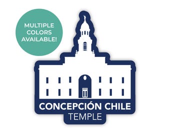 Concepcion Chili tempel sticker, Concepcion Chili tempel, Lds tempel stickers, Lds sticker, Concepcion tempel, Chili missie cadeau