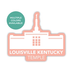 Louisville Kentucky-tempelsticker, Louisville Kentucky-tempel, Kentucky-tempelsticker, LDS-tempelstickers, Louisville-tempelsticker
