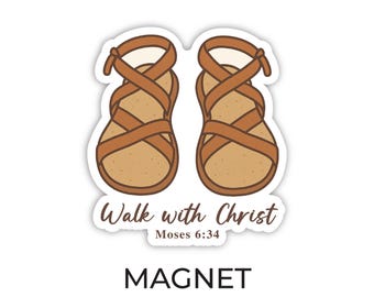 2026 Jugend Thema Magneten, Walk with Me, 2026 Junge Frauen Thema Magneten, Masse Jugend Thema Magneten, Moses 6:34, Walk With Christ, Masse