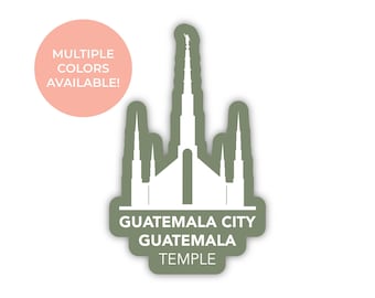 Sticker tempel Guatemala-stad Guatemala, tempel Guatemala-stad Guatemala-stad, sticker tempel Guatemala-tempel, LDS-cadeau-ideeën, cadeau Guatemala-missie