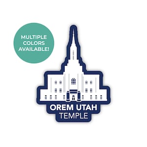 Orem Utah Tempel Sticker, Orem Utah Tempel, Utah Tempel Stickers, LDS Tempel Stickers, LDS Tempel Sticker, LDS Geschenken, Orem Missie cadeau