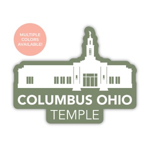 Columbus Ohio Tempel Sticker, Columbus Ohio Tempel, Ohio Tempel Sticker, LDS Tempel Sticker, lds geschenk, Columbus Tempel sticker, Ohio Mission