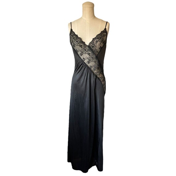 Vintage Fantasy Nightwear Lingerie Black Lace Slip Dress Goth Fairy Whimsygoth M - Etsy Vintage Fantasy Nightwear Lingerie Black Lace Slip Dress Goth Fairy Whimsygoth M - Etsy