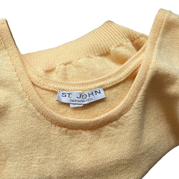 Vintage St John Separates Knit Tank Cropped Sleev… - image 5