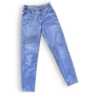 80s Guess Georges Marciano Size 29 High Waist Slim Leg Jeans Medium Wash Denim