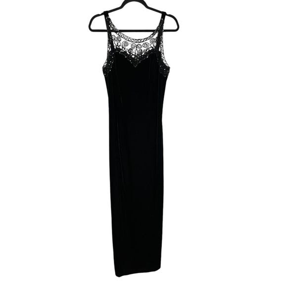 nightway sequin dress Amazon.com: NIGHTWAY Women's Sequin Maxi Dress W/High Neck, Strappy Back & Side Slit