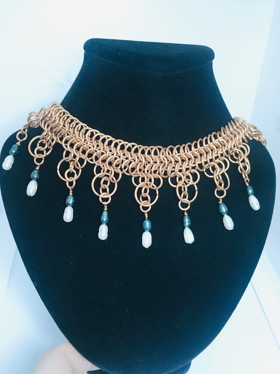 Silver Tribal Shell Necklace Silver Boho Bib Necklace