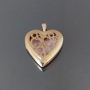 Vintage Heart Locket / Gold Filled Locket / Open Heart Locket / New Old Stock