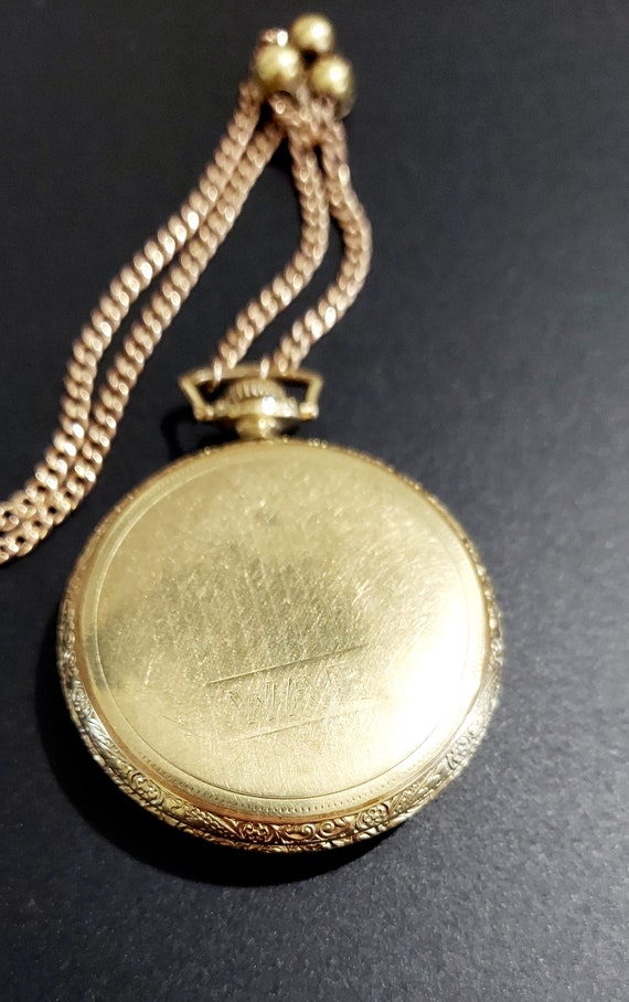 Large Antique Pendant / Sterling Repousse / Gold … - image 9