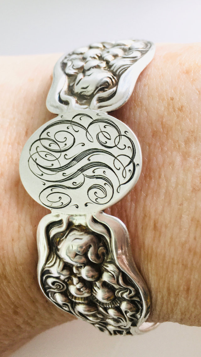 Incredible Unger Brothers Antique Art Nouveau Sterling Silver Floral ...