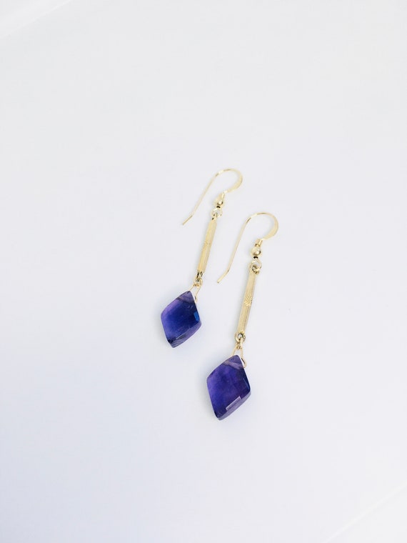 Antique Watch Chain Earrings / Gold Filled Earring