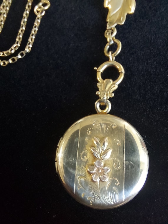 Antique 16" Gold Filled Acorn Necklace, Vintage J… - image 3