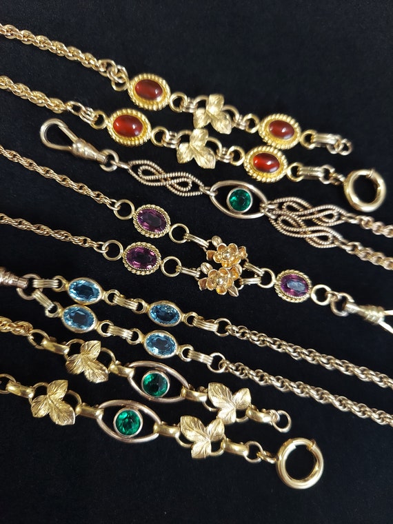 Antique 16" Gold Filled Acorn Necklace, Vintage J… - image 9