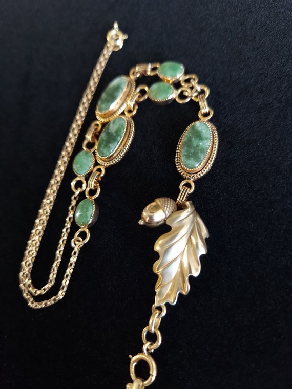 Antique 16" Gold Filled Acorn Necklace, Vintage J… - image 7
