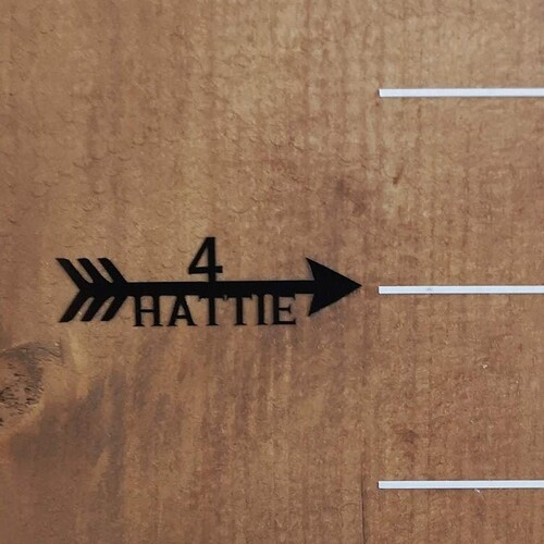 Named Height Chart Vinyl Stickers Decal. Growth Chart. UK Etsy