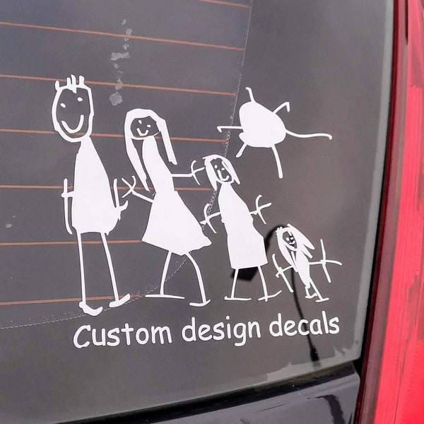 Design your own car bumper decal sticker.