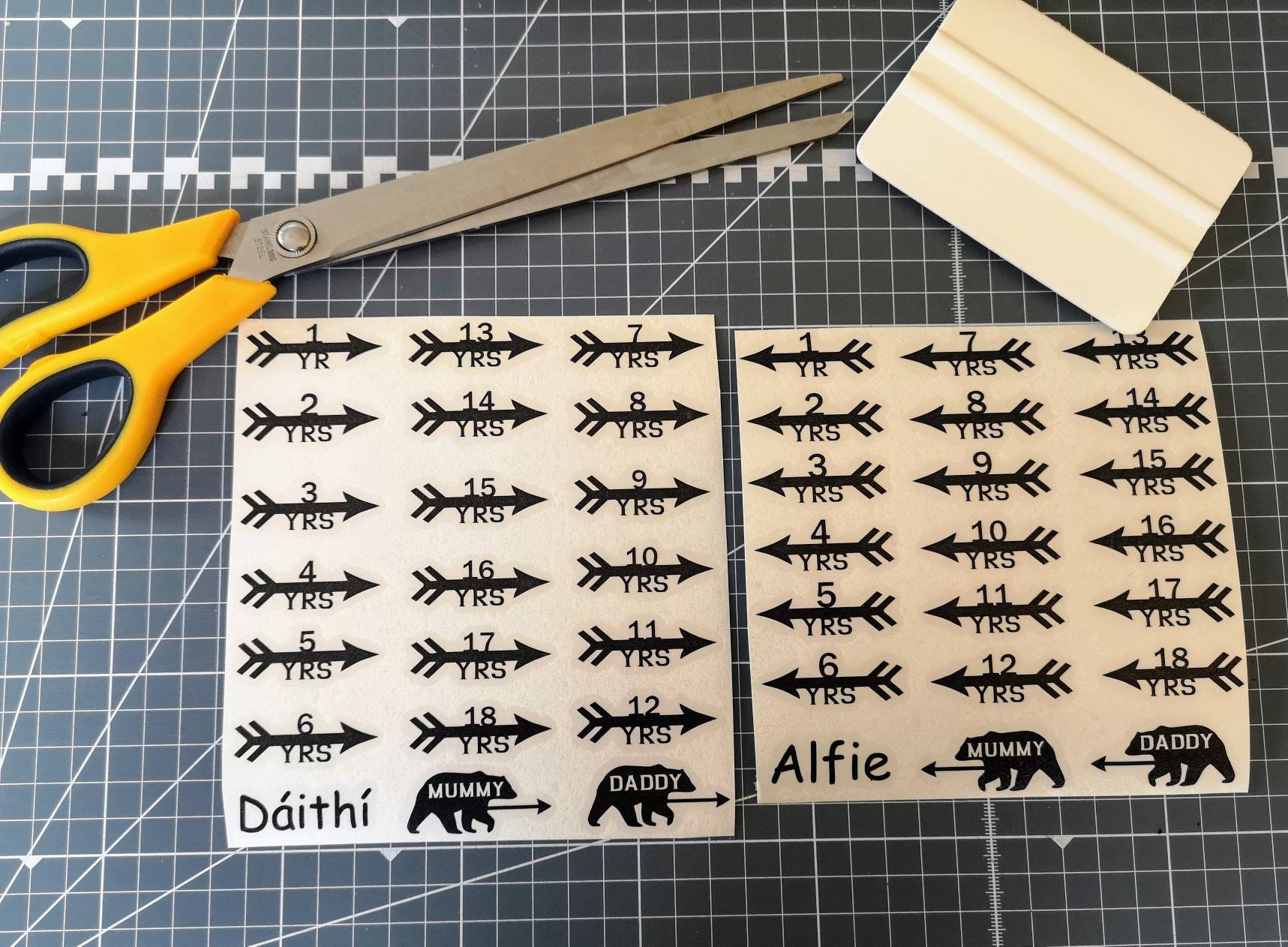 Height Chart Vinyl Stickers Decal. Growth Chart. UK Based. Etsy UK