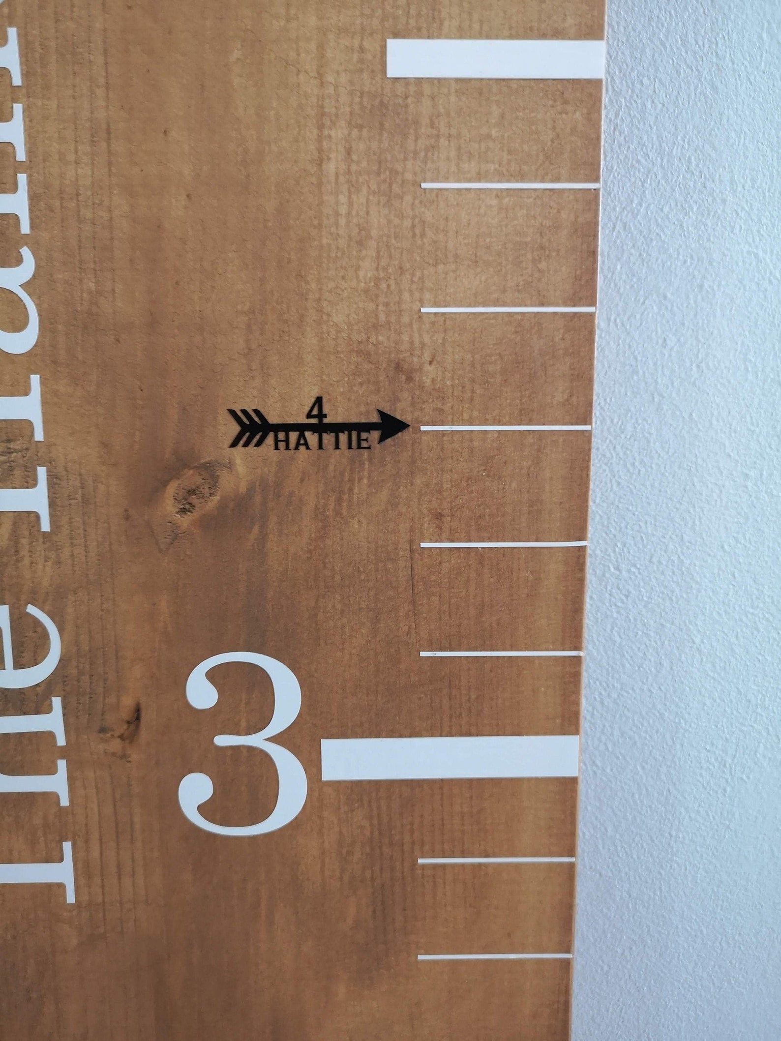 Named Height Chart Vinyl Stickers Decal. Growth Chart. UK Etsy