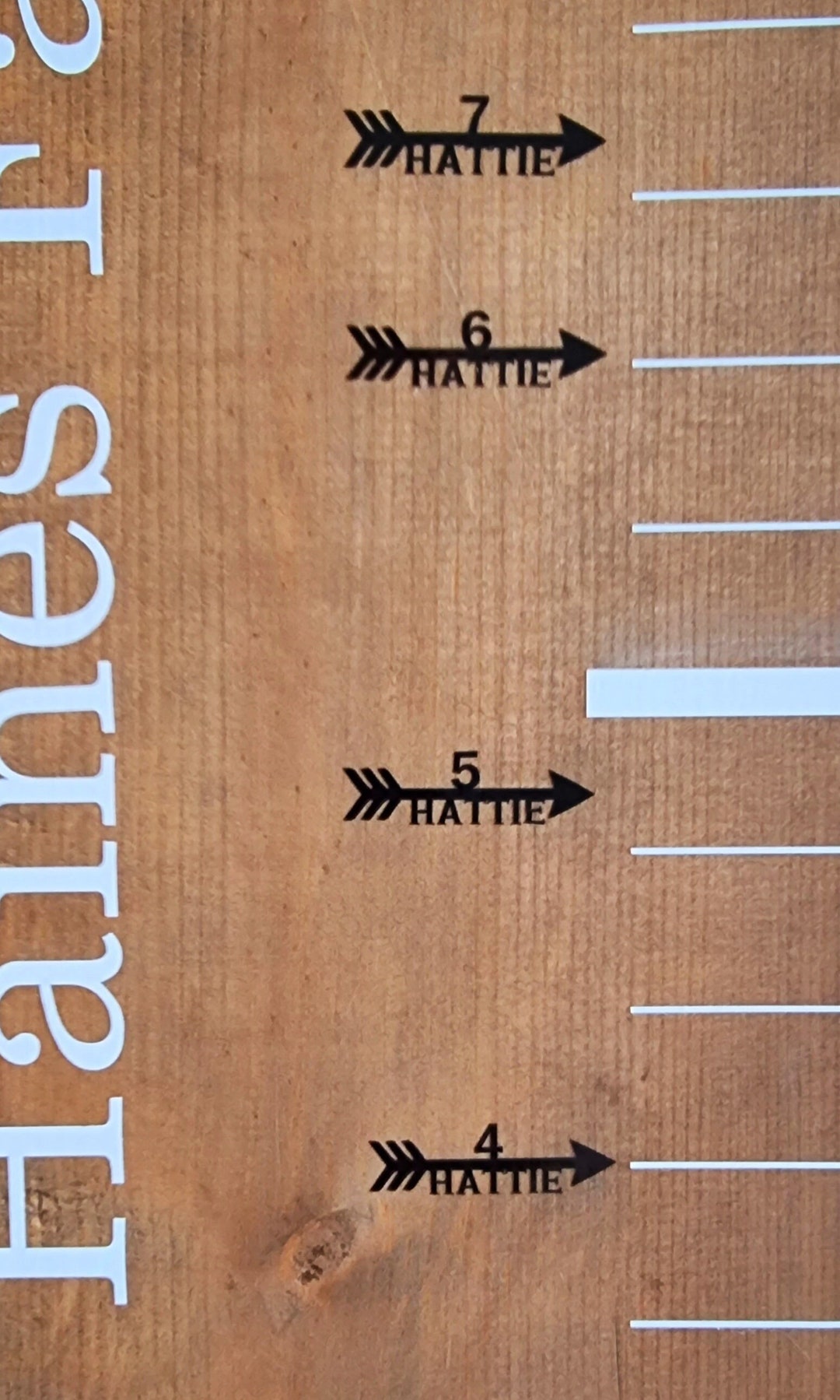 Named Height Chart Vinyl Stickers Decal. Growth Chart. UK Based. Etsy