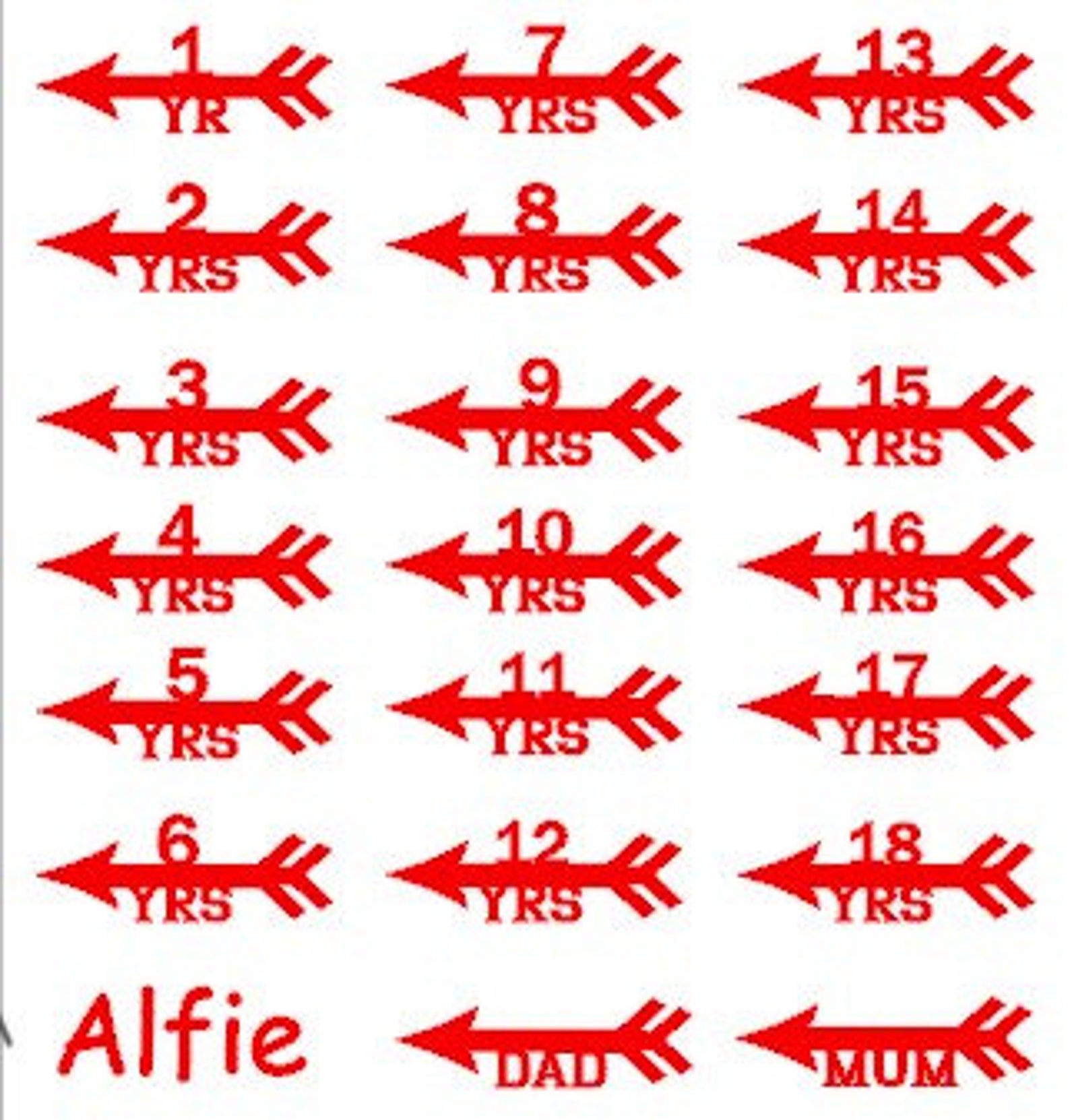 Height Chart Vinyl Stickers Decal. Growth Chart. UK Based. Etsy