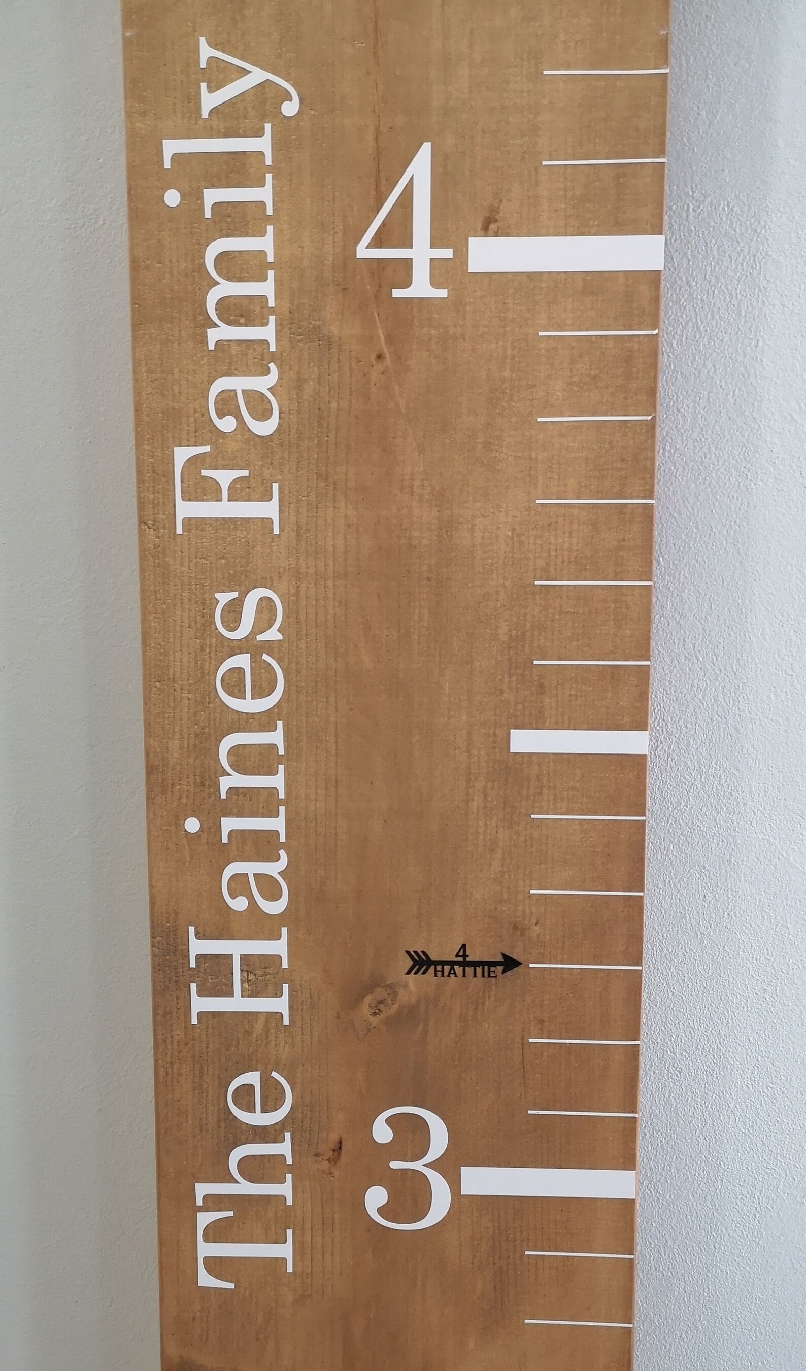 Named Height Chart Vinyl Stickers Decal. Growth Chart. UK Etsy