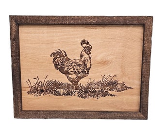 Rooster in Grass Wall Decor | Farm | Country | Rustic | Great gift for a rooster lover!