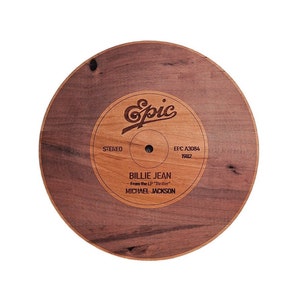Michael Jackson | Solid Cherry 45 LP Record/Album | Music Room Decor | Record Wall Art | Makes a great gift for musicians or music lovers!