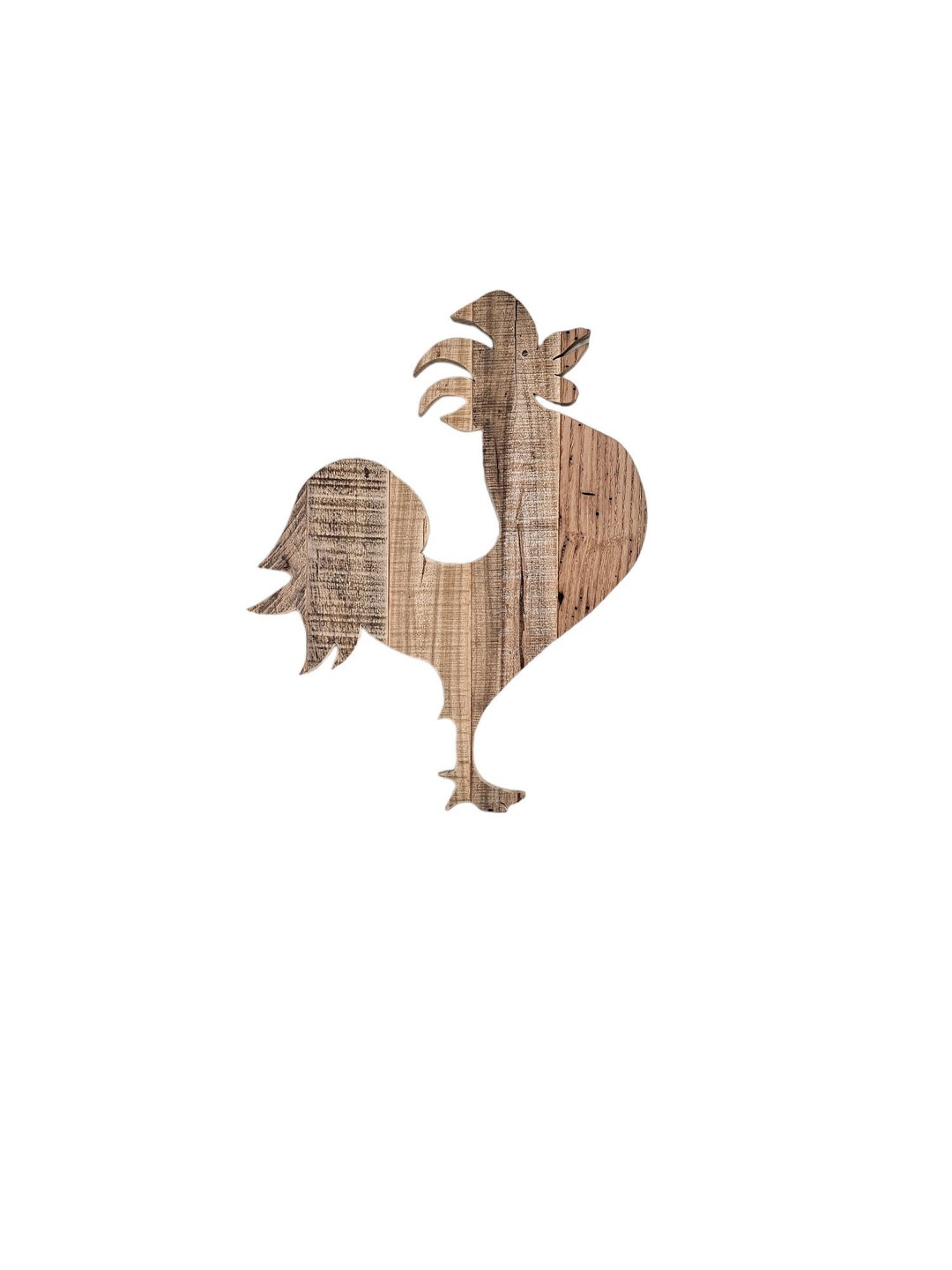 Rustic Rooster Vector Handmade Rustic Rooster Wall Art - SMALL | Made Out of Reclaimed Pallet ...