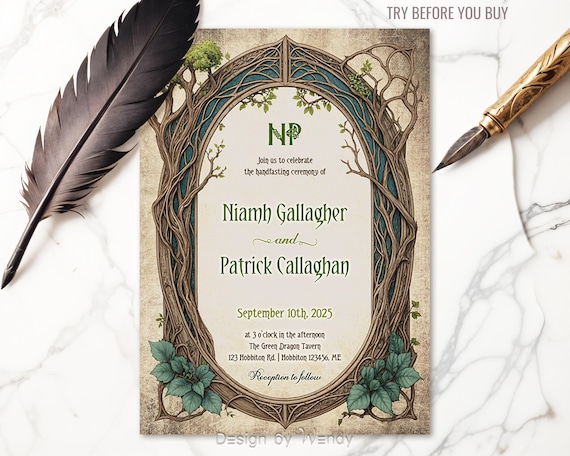 Handfasting Invitation Examples Your Guide To Wedding Invitation