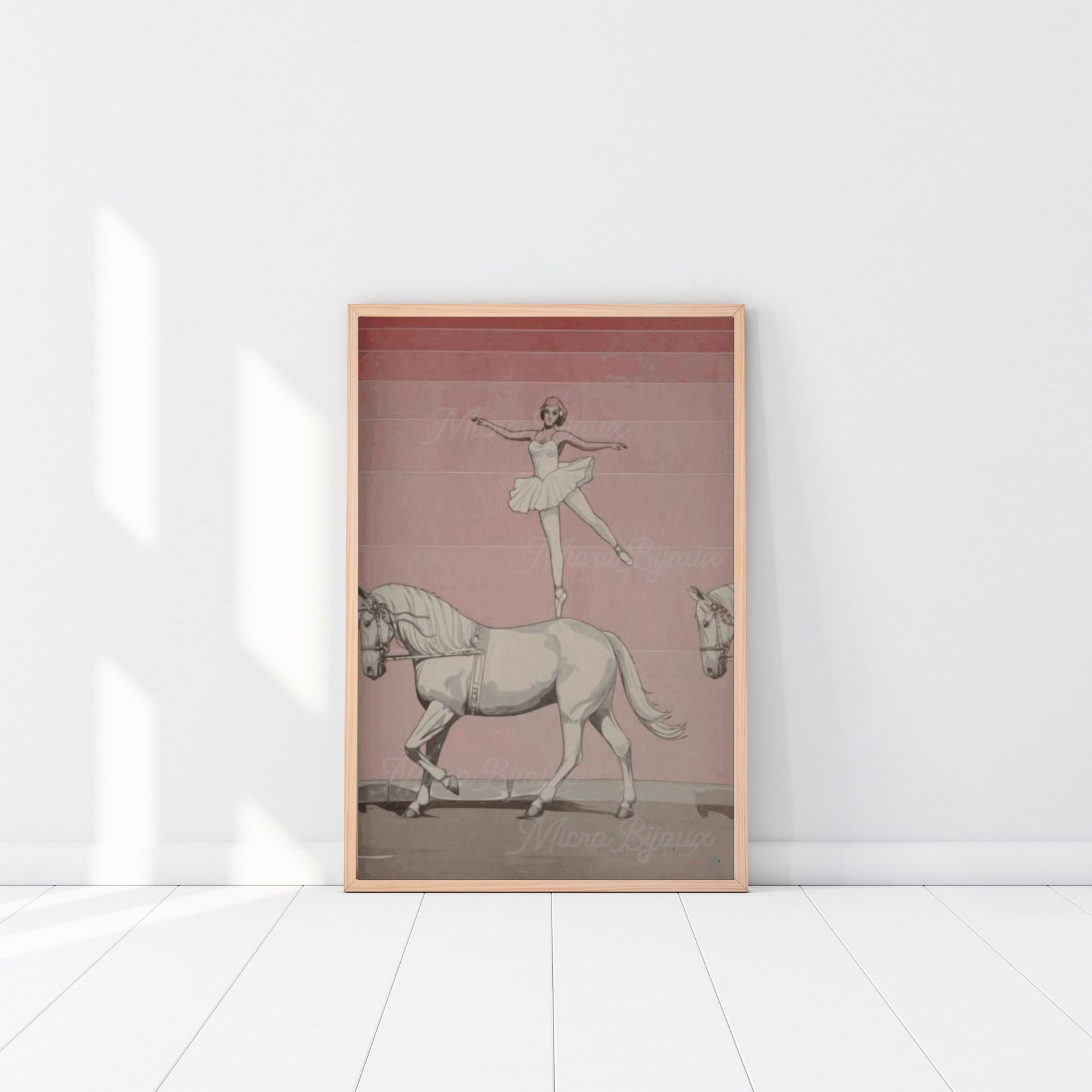 Digital Printable Artwork -the Circus Horse - Etsy