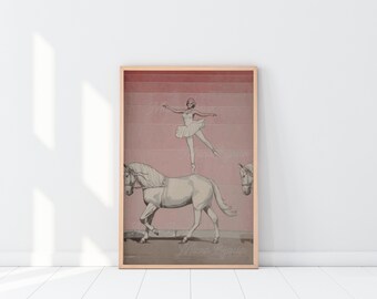 Digital druckbares Kunstwerk - Das Zirkuspferd