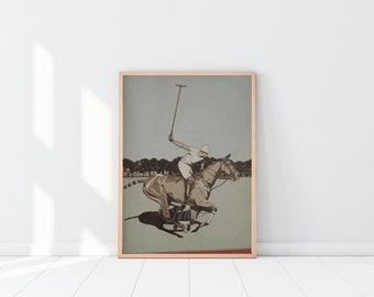 Digital druckbares Kunstwerk - Das PoloPony
