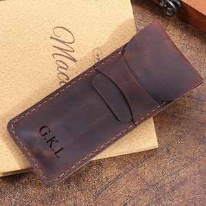 Pencil case,Leather pen case,Genuine Leather  pencil case,Pencil pouch,Leather pencil case,Pen sleeve leather,Pen pouch,Leather pencil pouch