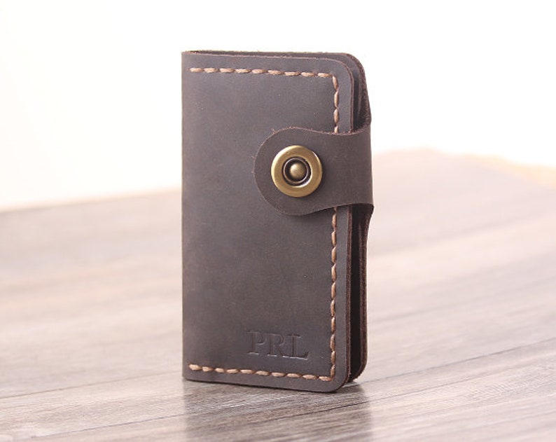 Personalized Leather key case, leather key holder, handmade leather key wallet, key chain Convenient key holder Leather key pouch keychain image 5
