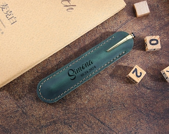 Astuccio portapenne in pelle personalizzato, astuccio portapenne personalizzato, astuccio portapenne minimalista, astuccio portapenne in pelle, astuccio portapenne, astuccio per penna stilografica
