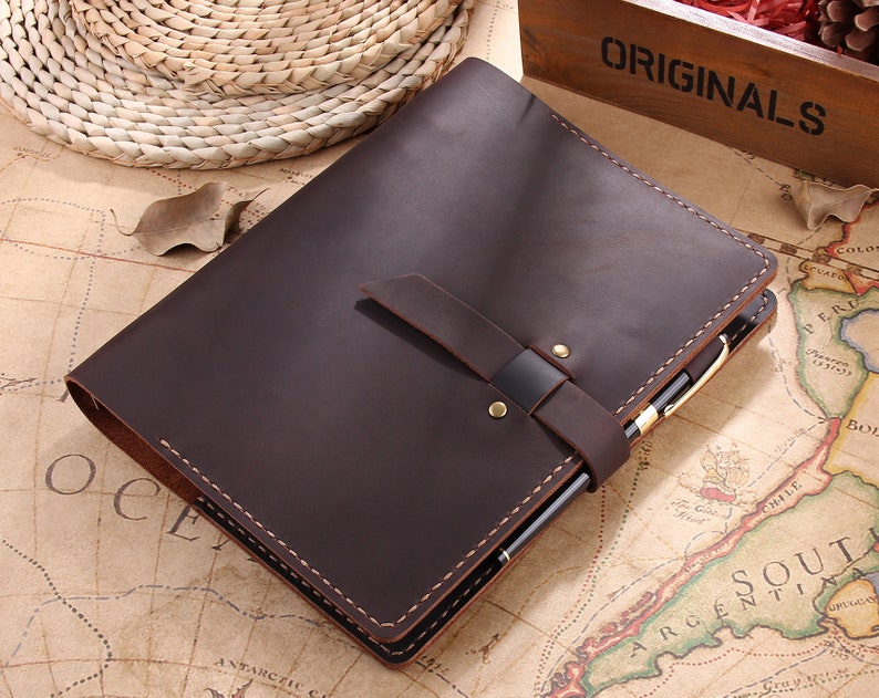 Personalized A5 Leather Ring Binder Notebook A5 Leather Etsy