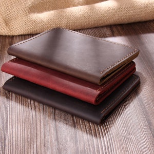Cartera de cuero personalizada para pasaporte, billetera de viaje de cuero hecha a mano, estuche para pasaporte, porta pasaporte de cuero, billetera para documentos, regalo de graduación imagen 7