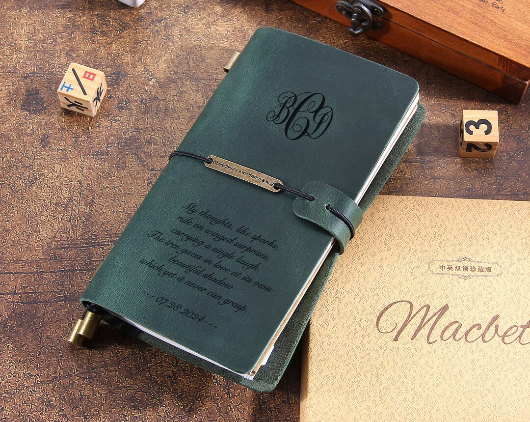 Custom Made Leather Journal Travel Journal Leather Notebook